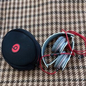 Beats by Dre Over-Ear Headphones - Gray and Red